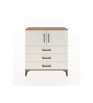 Arges Şifonyer 2 Raflı 3 Çekmeceli 2 Kapaklı 88x30x96 Çam-Aytaşı