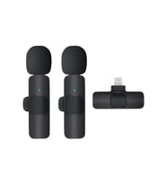 K9 Kablosuz Yaka Mikrofonu Lightning 2’li Mini Mikrofon Youtube Tik Tok 2 Adet