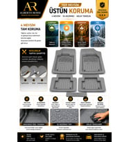 Volvo C30 Hb 2012 Model Uyumlu ALPİNEX GRİ 5D Havuzlu Paspas Yumuşak Kaymaz Taban