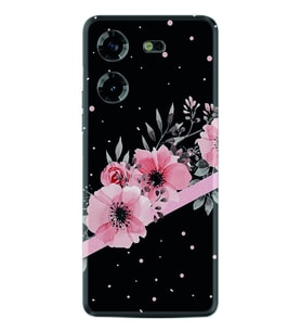 Tecno Pova 5 Kılıf Resimli Desenli Baskılı Silikon Flowers Dots 1423