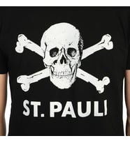 Bant Giyim - St. Pauli Futbol Siyah Erkek T-shirt Tişört