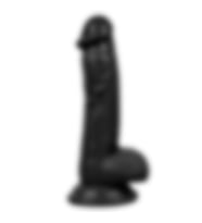 Konyax Siyah 19 cm Gerçekçi Dildo