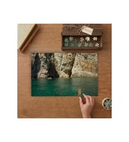 Antalya Suluada Kayalıkları Tasarımı 240 parça Ahşap Puzzle Ahşap Kutuda MP07936