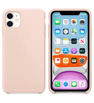 Apple iPhone 11 Altı Açık Liquit Lansman Silikon Toz Pembe