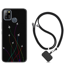 INFINIX Smart 4 5 6 Zero 8 S5 Pro Kılıf Boyun Askılı Silikon Line Planet 1736