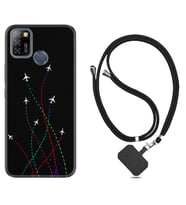 INFINIX Smart 4 5 6 Zero 8 S5 Pro Kılıf Boyun Askılı Silikon Line Planet 1736