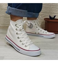 Fiyra 555 Beyaz Uzun Unisex Sneaker Keten Spor Ayakkabı