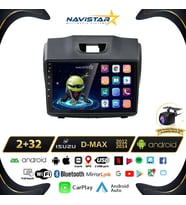Isuzu DMax 2012-2014 Model 2GB + 64GB Android 13 Kablosuz Carplay Navigasyon Multimedya Sistemi