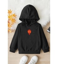 Çocuk Ateş Baskılı Sweatshirt (Siyah)