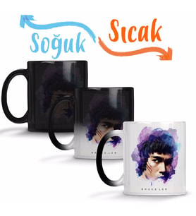 Bruce Lee 01 Sihirli Kupa Bardak Porselen