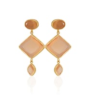Kadir Jewellery 22 Ayar Altın Kaplama Kadın Sallantılı Küpe -El İşçiliği Ve Hipoalerjenik Küpe