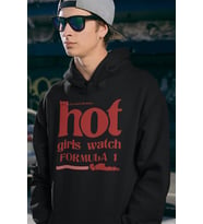 Hot Girls Watch Formula 1 Yazılı Unisex Oversize Hoodie