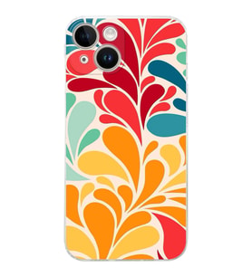 PrintiFy iPhone 14 Plus ile Uyumlu Retro Color 5  Kamera Korumalı Şeffaf  Kılıf