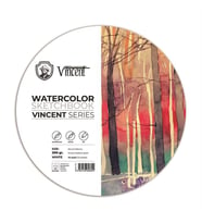 Vincent Watercolor Sketchbook White Daire Suluboya Blok 300 gr 50 cm 10 Sayfa 