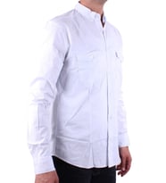 Dagoster DMG23-118783 Beyaz Poplin Günlük Normal Kalıp Uzun Kol Erkek Gömlek