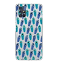 PrintiFy Samsung Galaxy M51 ile Uyumlu Nazar Boncuğu 4 Baskılı Kamera Korumalı Şeffaf Silikon Kılıf