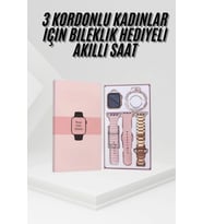 Yeni Nesil Kadın Akıllı Saat Rose Gold Android ve İos Uyumlu