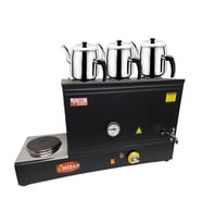 Mizan MC208-SYH Üç Demlik Pleytli Çay Kazanı 40 LT Siyah + DEMLİK