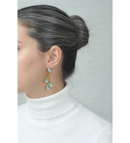 Kadir Jewellery 22 Ayar Altın Kaplama Vintage Küpe -El İşçiliği Ve Hipoalerjenik Küpe