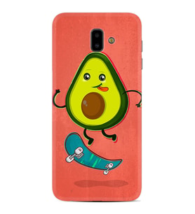 Samsung J6 Plus J7 Prime J7 Pro M20 Kılıf Desenli Silikon Avokado Skate 1741
