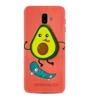 Samsung J6 Plus J7 Prime J7 Pro M20 Kılıf Desenli Silikon Avokado Skate 1741