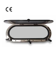 Sealux - Oval Lumboz Krom (20x40cm): Paslanmaz Krom Şıklığı ve Kusursuz Marin Ka