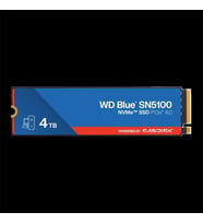 4 TB WD BLUE SN5100 PCI-4.0 6900MB/S 6700MB/S M2 SSD WDS400T5B0E