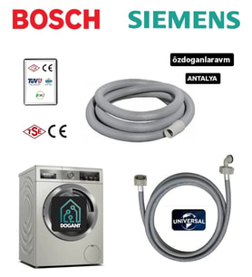 Bosch Sıemens Çamaşır Makinası  Pis Su Ve Temiz Su Hortumu Takımı (1,5 Metre)