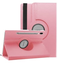 Lexroo Galaxy Tab S7 Plus T970 Dönebilen Standlı Kılıf - Pembe