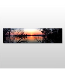 Göl Manzarası Kanvas Tablo 210x70cm (Karışık)