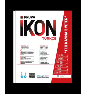 Pruva Akademi Yayıncılık 8. Sınıf İkon Türkçe Konu Anlatım Kitabı