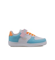 Trend Adımlar Mavi Suni Deri Mevsimlik Filet Unisex Çocuk Sneaker