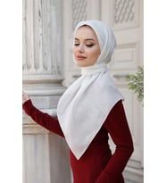 Abiye Eşarp Beyaz
