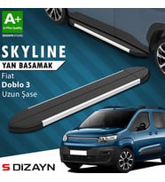Fiat Doblo 3 Uzun Şase Skyline Aluminyum Yan Basamak 213 Cm 2023 Üzeri A+ Kalite