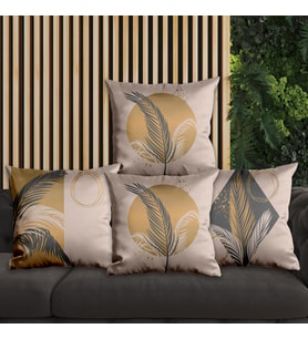 eJOYA Çiçek Tasarımlı 4'lü Yastık İçi Ve Kırlent Kılıfı 45cm 113759
