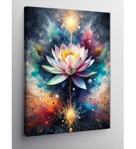 Kanvas Tablo Beyaz Lotus Çiçeği