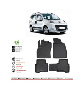 Peugeot Bipper 2017 Model 4D Havuzlu Paspas