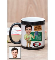 Erkek İngilizce Öğretmenine Hediye Karikatürlü Sihirli Kupa Bardak