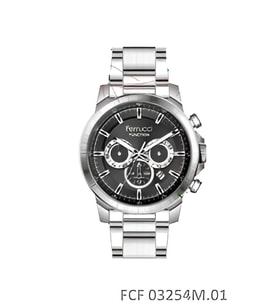 Ferrucci FERRUCCİ FCF 03254FM.01 ÇELİK KORDON ERKEK KOL SAATİ   SATICI   ÜNALAN  SAAT GÜMÜŞ