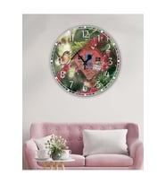 Retro Tasarımlı Duvar Saati 35X35 CM (Baskılı)