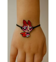Powerpuff Girls Blossom Figürlü Ayarlanabilir Unisex Bileklik – Sevimli Tasarım