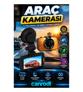 2.7 İnç Ekranlı HD Araç Kamerası – G-Sensor ve Hareket Algılama Destekli