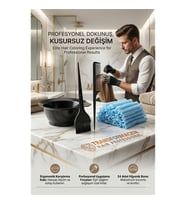 Hair Professional Saç Boyama Seti: 24'lü Bone, Karıştırma Kabı ve Tarak Fırça Takımı Saç Boyama Seti 24 Saç Bonesi 713202