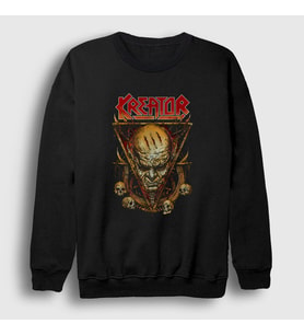 Presmono Unisex Siyah Mind Kreator Sweatshirt 93360tt