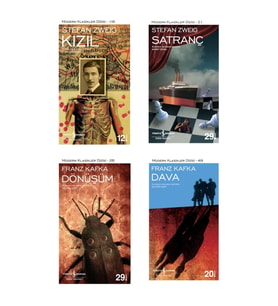 Kızıl + Dava + Dönüşüm + Satranç- 4 Kitap Set - Iş Bankası Özel Set Kızıl Kitabı