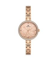 Momentus SS405R-12SR Taşlı Tasarım 3 Atm Suya Dayanıklı RoseGold Kadın Kol Saati