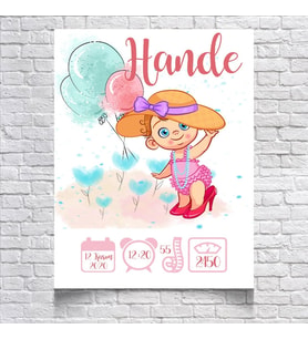 Sevimli Bebek Temalı Yaş Panosu
