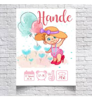 Sevimli Bebek Temalı Yaş Panosu