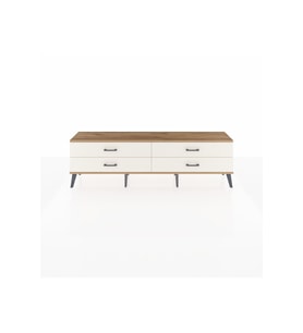 Arges TV Ünitesi 4 Çekmeceli  176x30x51 Çam-Çam/Aytaşı