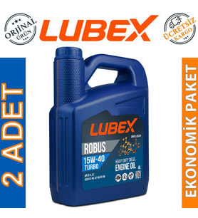 Lubex Robus Turbo 15W-40 4 Lt Dizel Mineral Motor Yağı (2 Adet)
